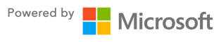 Powered by Microsoft transparent
